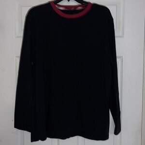 Black Long Sleeve Shirt Plaid Flannel Sleep Pants Pajama Set